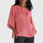 Serena | Women's Round Neck 3/4 Sleeve Blouse