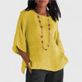 Serena | Women's Round Neck 3/4 Sleeve Blouse
