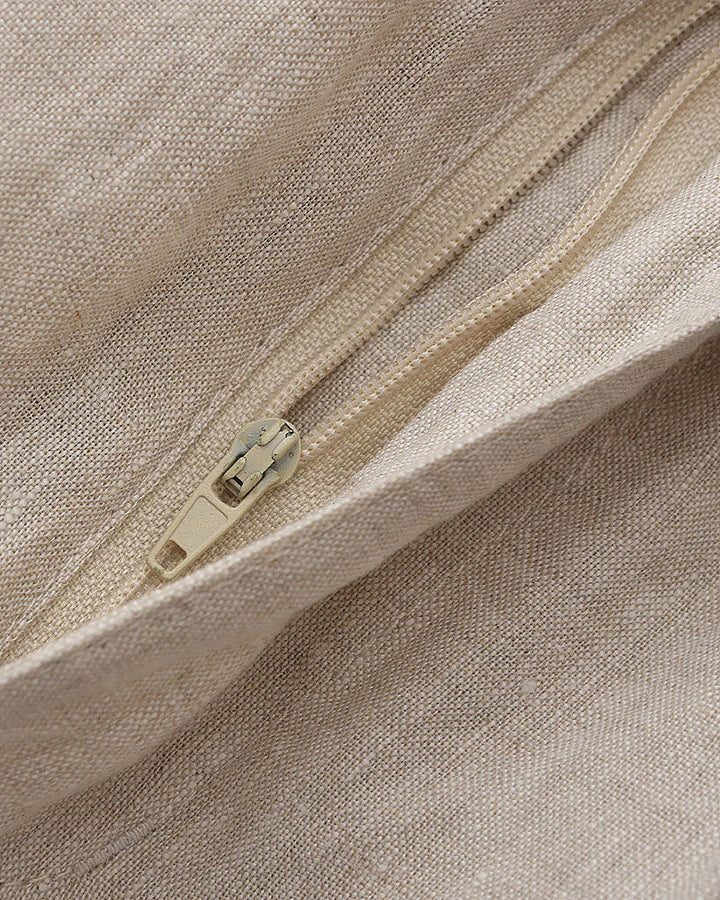 Men's White Linen Shorts - Casual Summer Beach Shorts