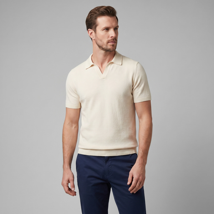 Smart Casual Heren Polo V-Hals Zomer Lightweight