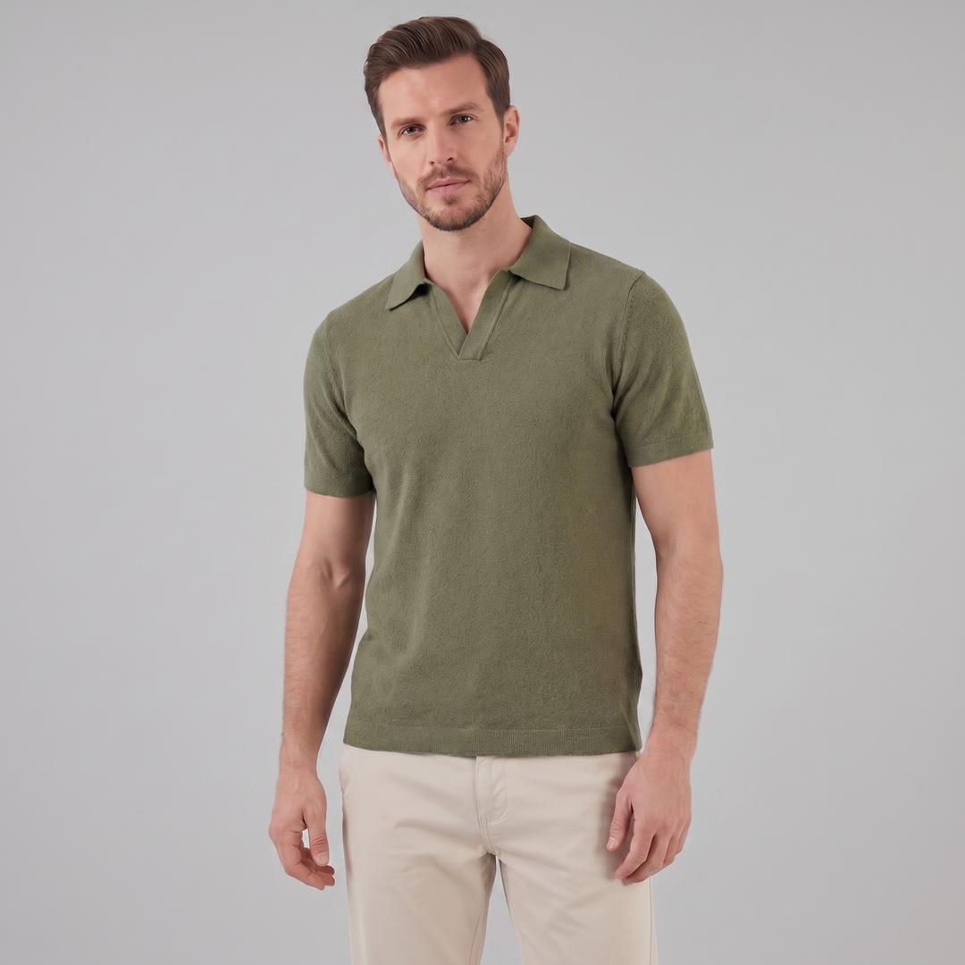 Smart Casual Heren Polo V-Hals Zomer Lightweight