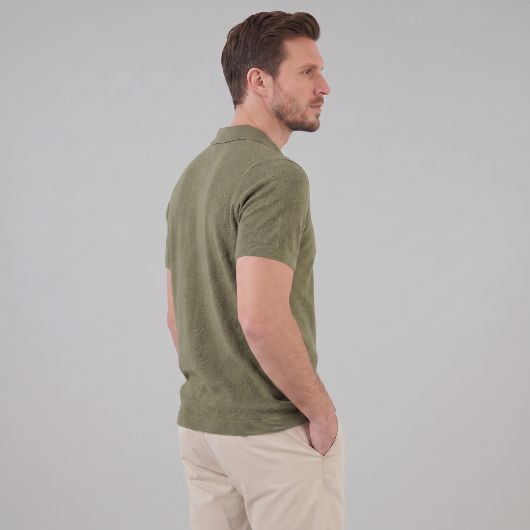 Smart Casual Heren Polo V-Hals Zomer Lightweight