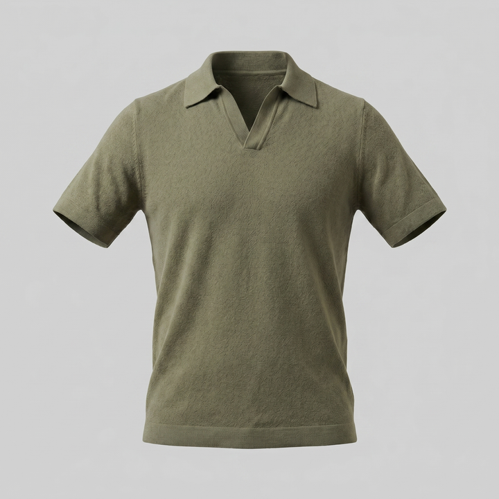 Smart Casual Heren Polo V-Hals Zomer Lightweight