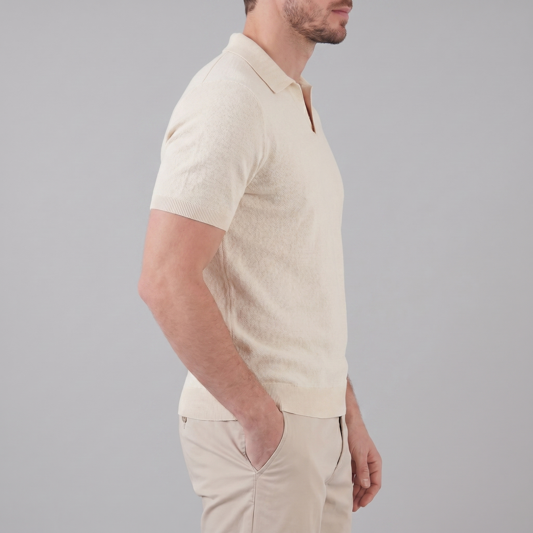 Smart Casual Heren Polo V-Hals Zomer Lightweight