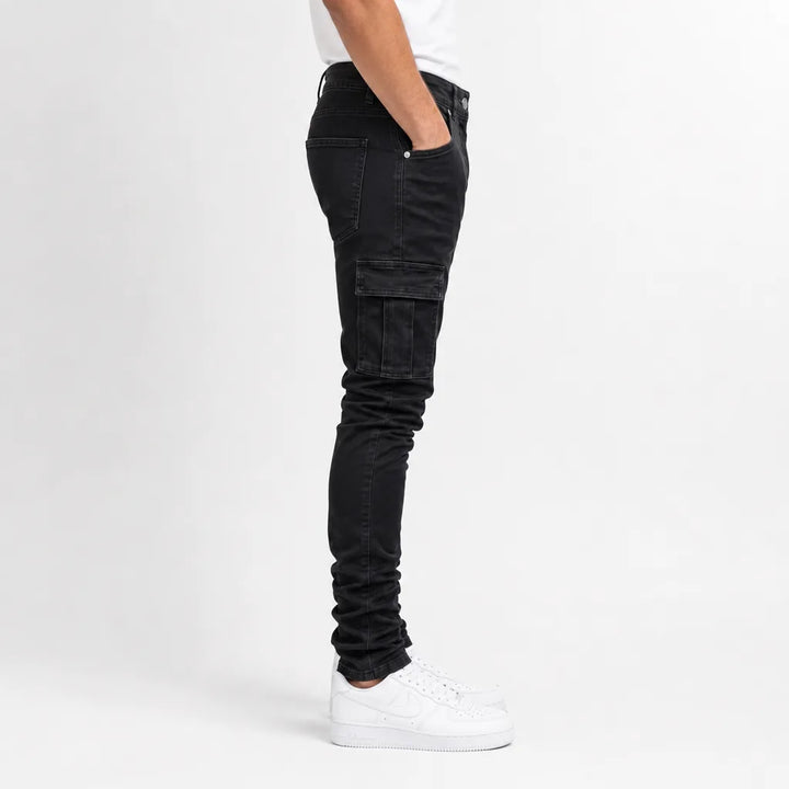 Sterling | Mens Cargo Pants Denim Jeans