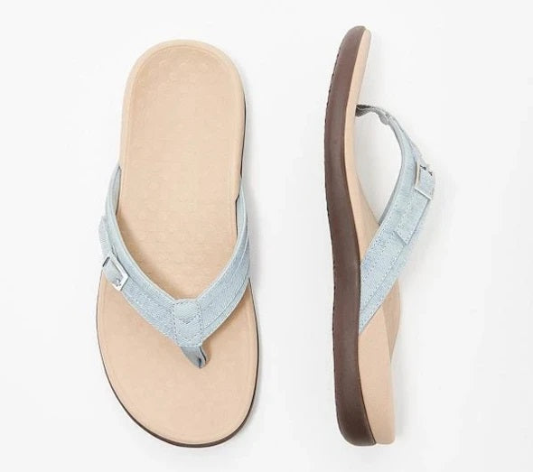 Wide Fit Sandals for Women | Comfortable Arch Support Flat Slides