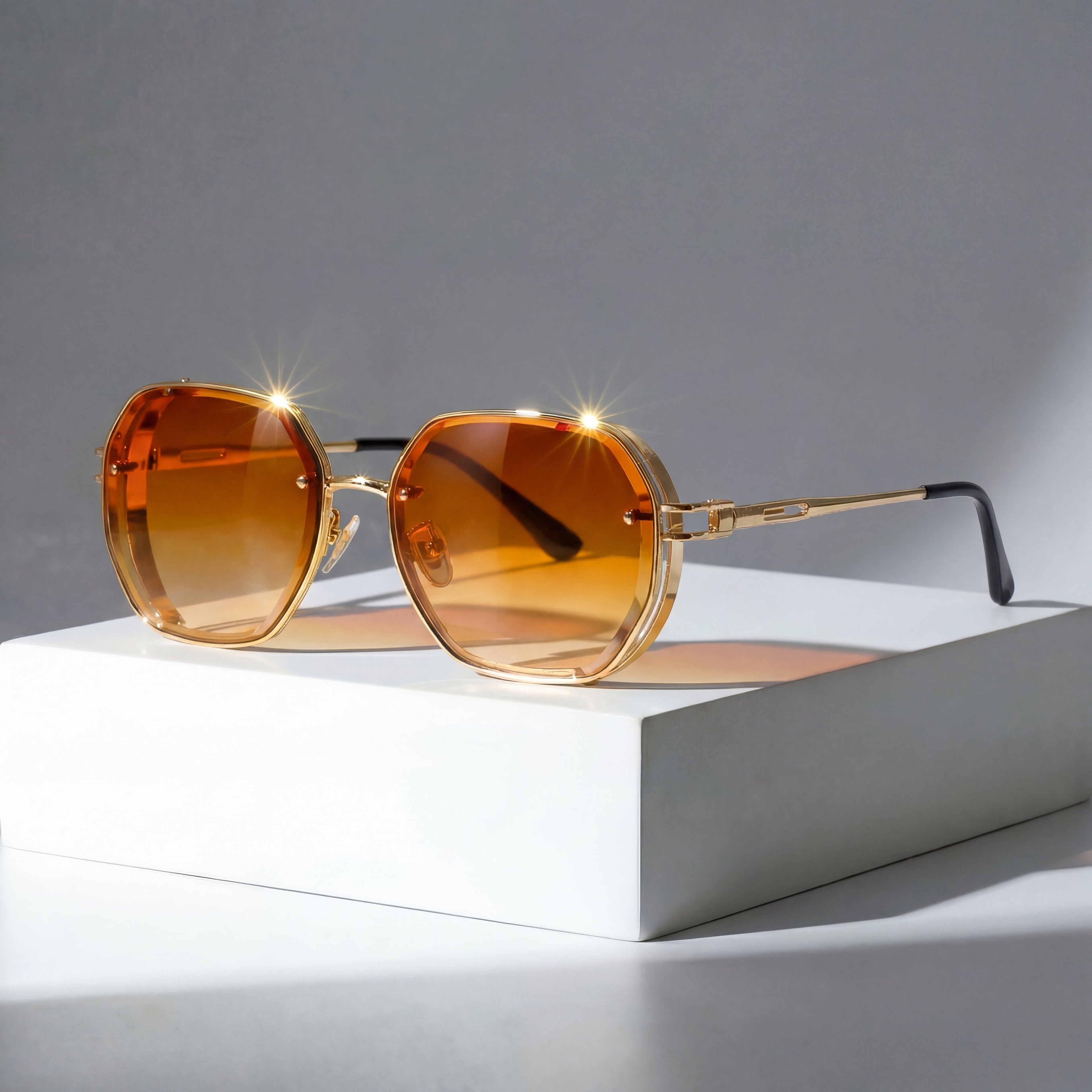 Emma | Sunglasses Aviator Style Gold Frame Gradient Lenses UV400