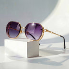 Emma | Sunglasses Aviator Style Gold Frame Gradient Lenses UV400