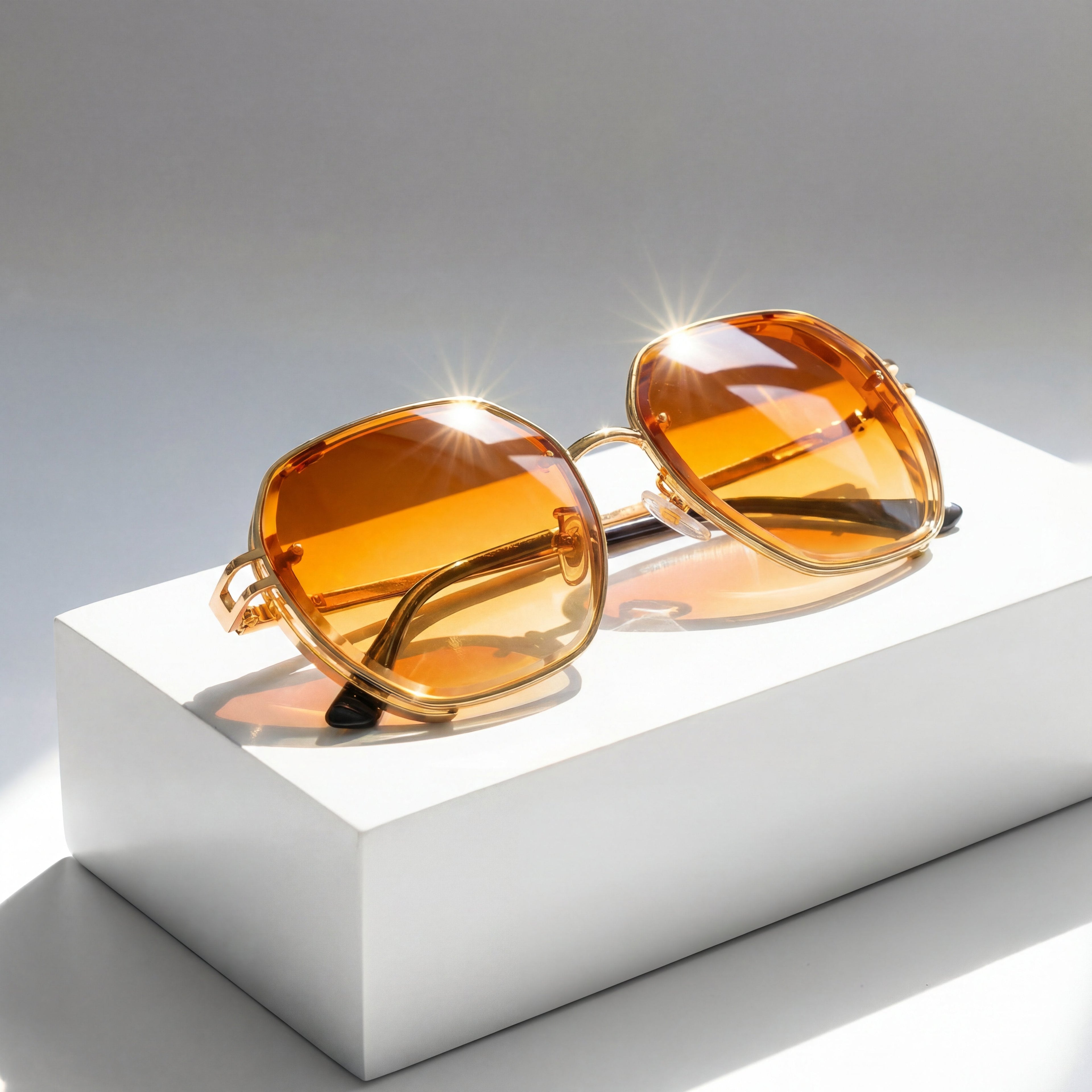 Emma | Sunglasses Aviator Style Gold Frame Gradient Lenses UV400