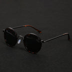 Grace | Sunglasses Polarized Round Frame Gold Metal Temples