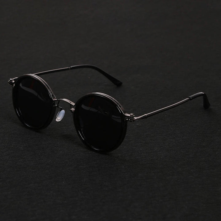 Grace | Sunglasses Polarized Round Frame Gold Metal Temples