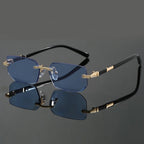 Alexander | Sunglasses Rimless Cut Edge UV400 Protection Lightweight