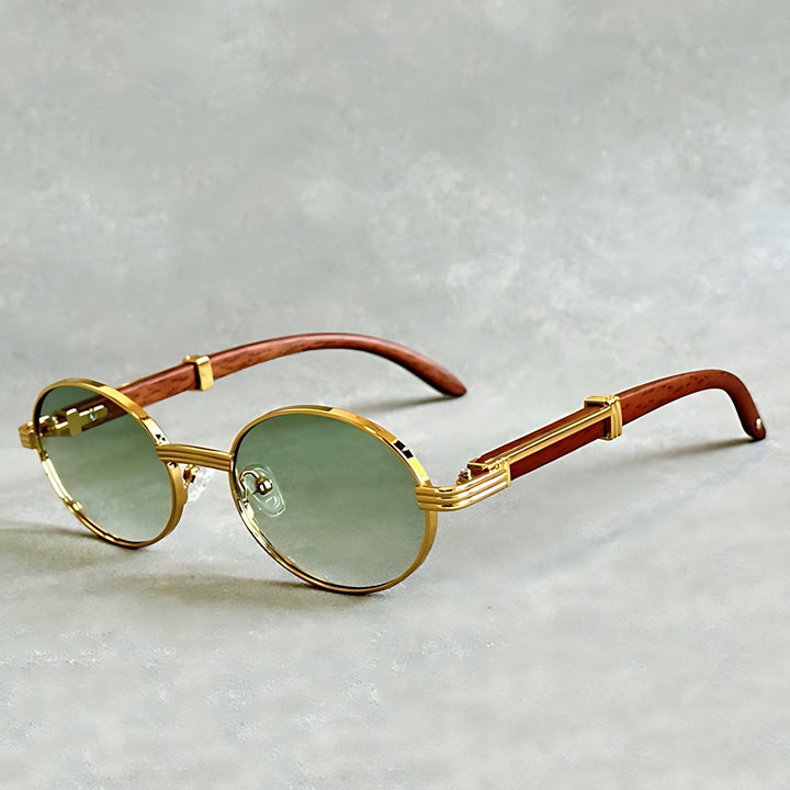 Daniel | Sunglasses Round Gold Frame Designer UV400 Protection