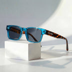 James | Sunglasses Square Tortoiseshell Acetate UV400 Protection