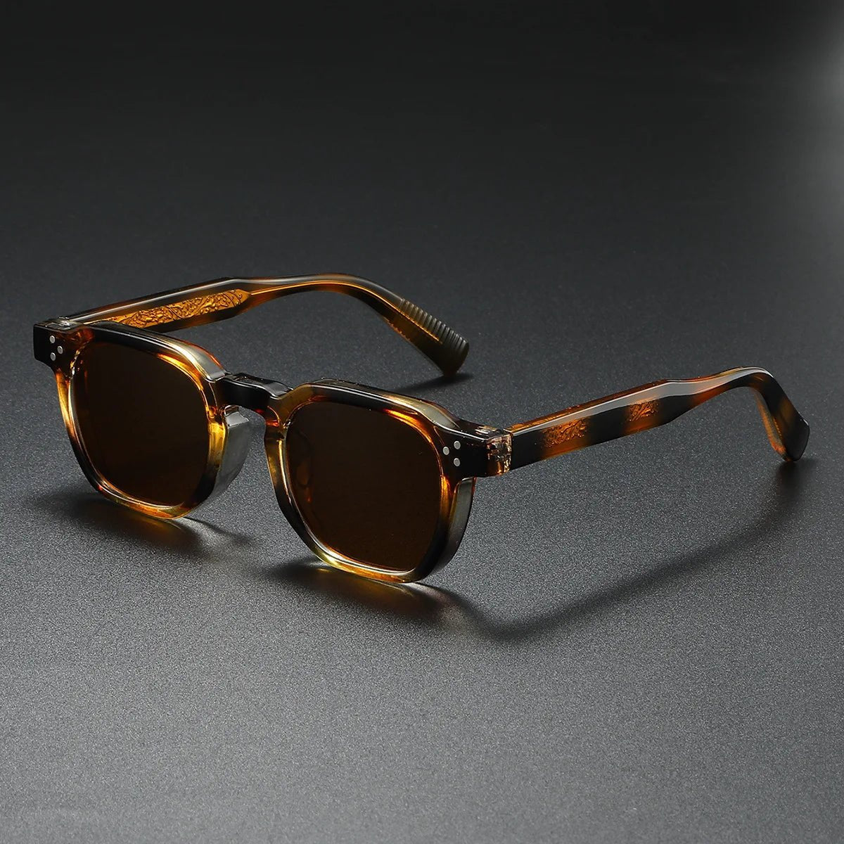 James | Sunglasses Tortoiseshell Frame Dark Tinted UV400 Protection
