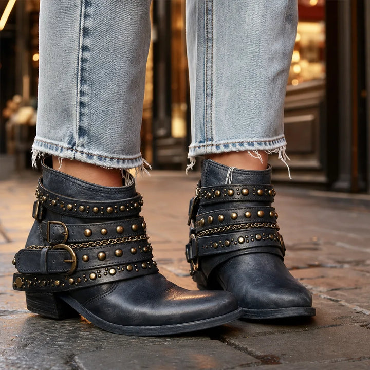 Women’s Brown Western Ankle Boots for Fall