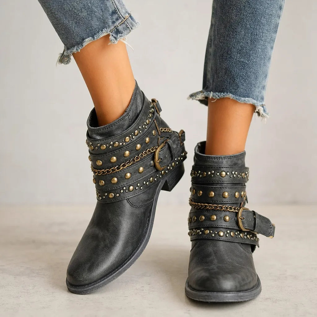 Women’s Brown Western Ankle Boots for Fall