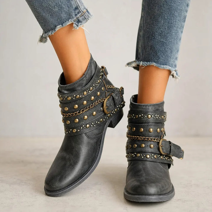 Women’s Brown Western Ankle Boots for Fall