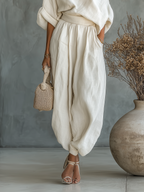 Thessaly | Women's Off Shoulder Long Sleeve Two Piece Set