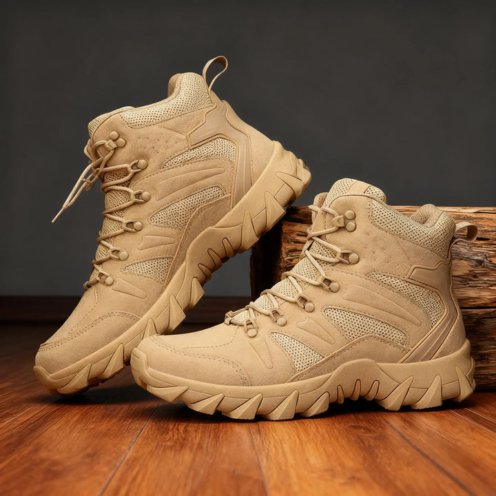 Men’s Water-Resistant Hiking Boots with Lace-Up Fit