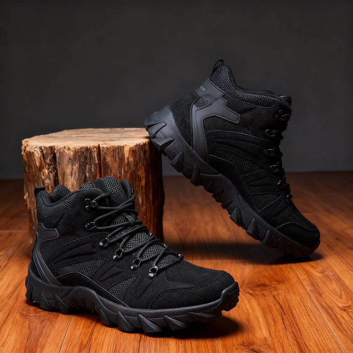 Men’s Water-Resistant Hiking Boots with Lace-Up Fit