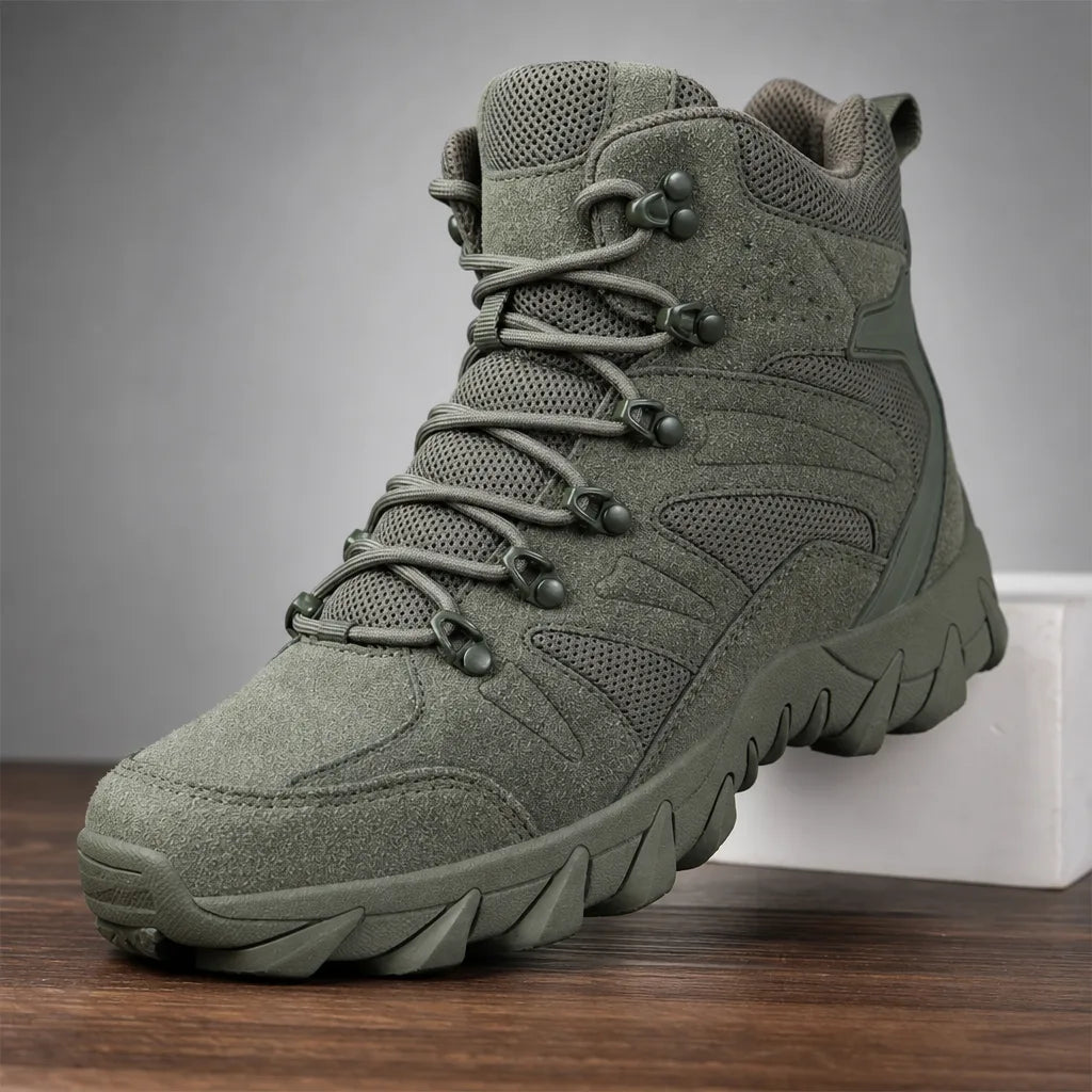 Men’s Water-Resistant Hiking Boots with Lace-Up Fit