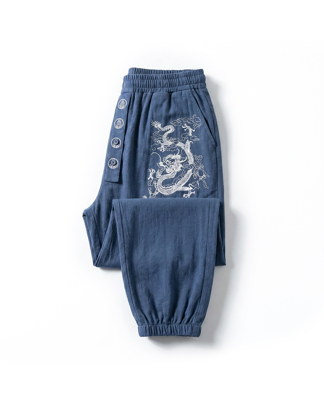 Men's Dragon Print Harem Pants for Casual Style