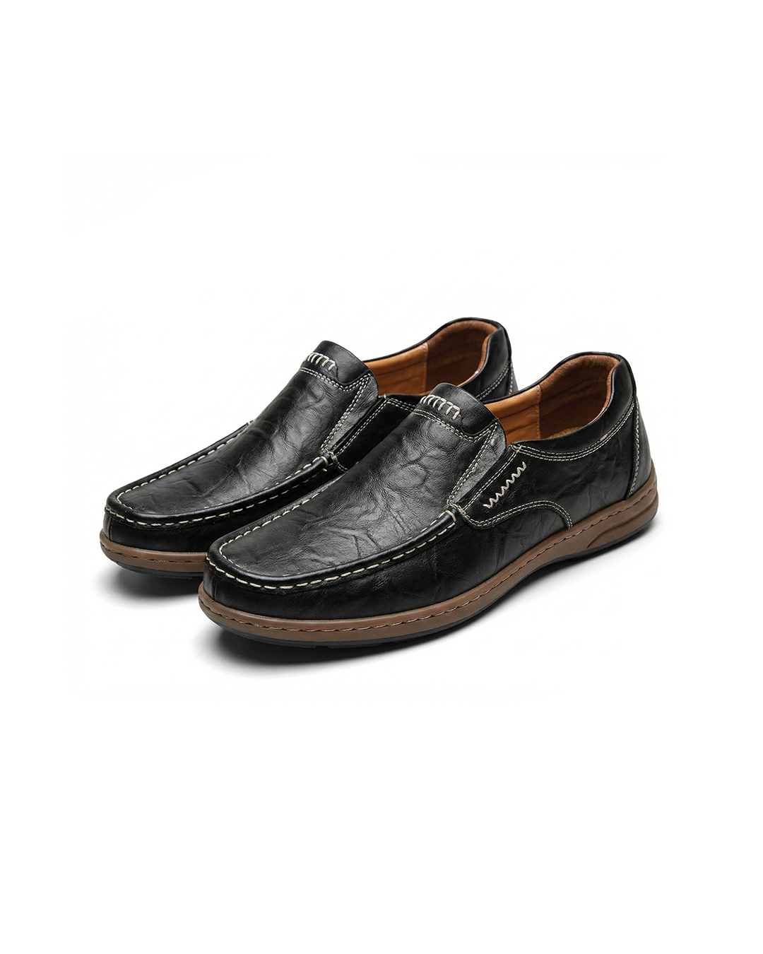 Men's Full-Grain Leather Casual Loafers