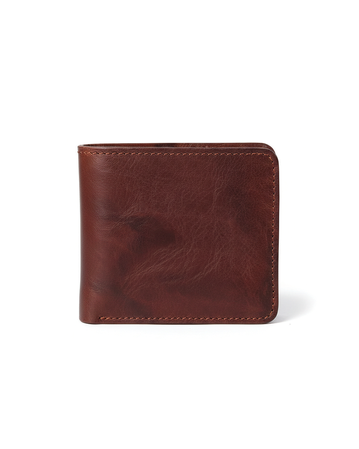 Men's Vintage Cowhide Leather Wallet | Slim Bifold