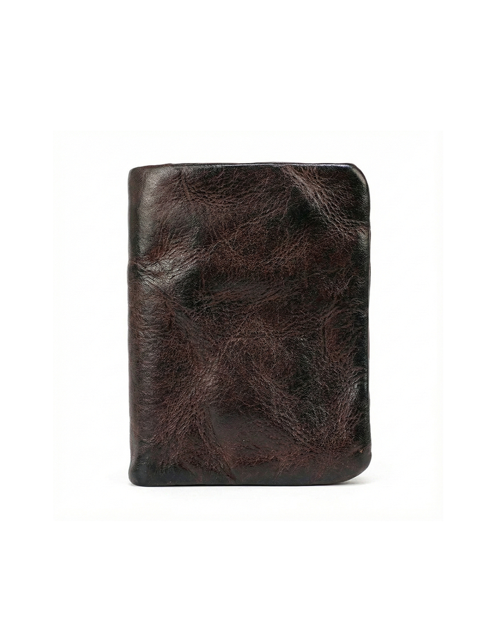 Men's Vintage Leather Wallet | Rugged Slim Bifold