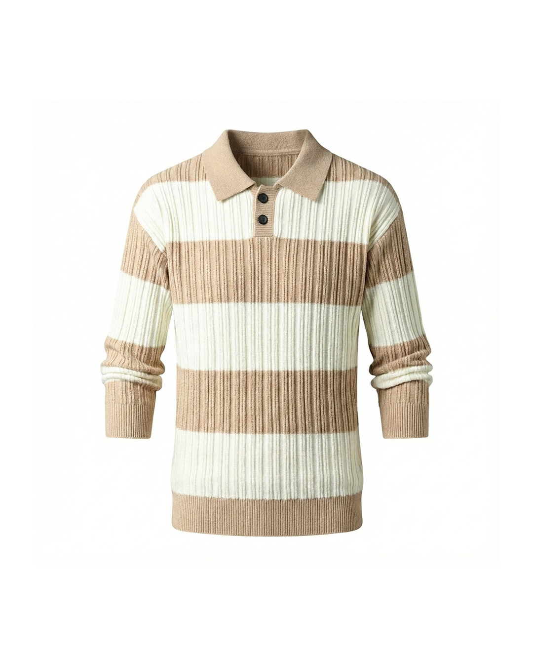Men's Wool Sweater – Soft Warm Ribbed Knit