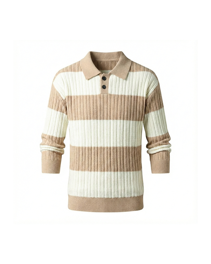 Men's Wool Sweater – Soft Warm Ribbed Knit