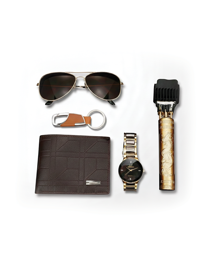 5-in-1 Men's Gift Set | Watch, Wallet & Sunglasses