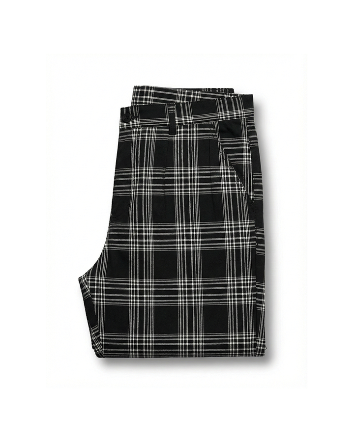 Men's Plaid Comfort Pants for Smart Casual Style