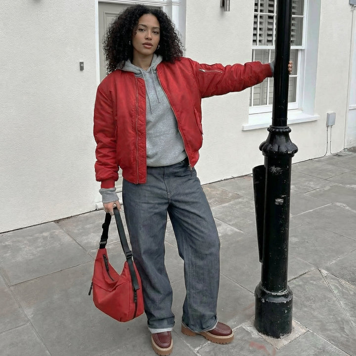 Lightweight Nylon Shoulder Bag