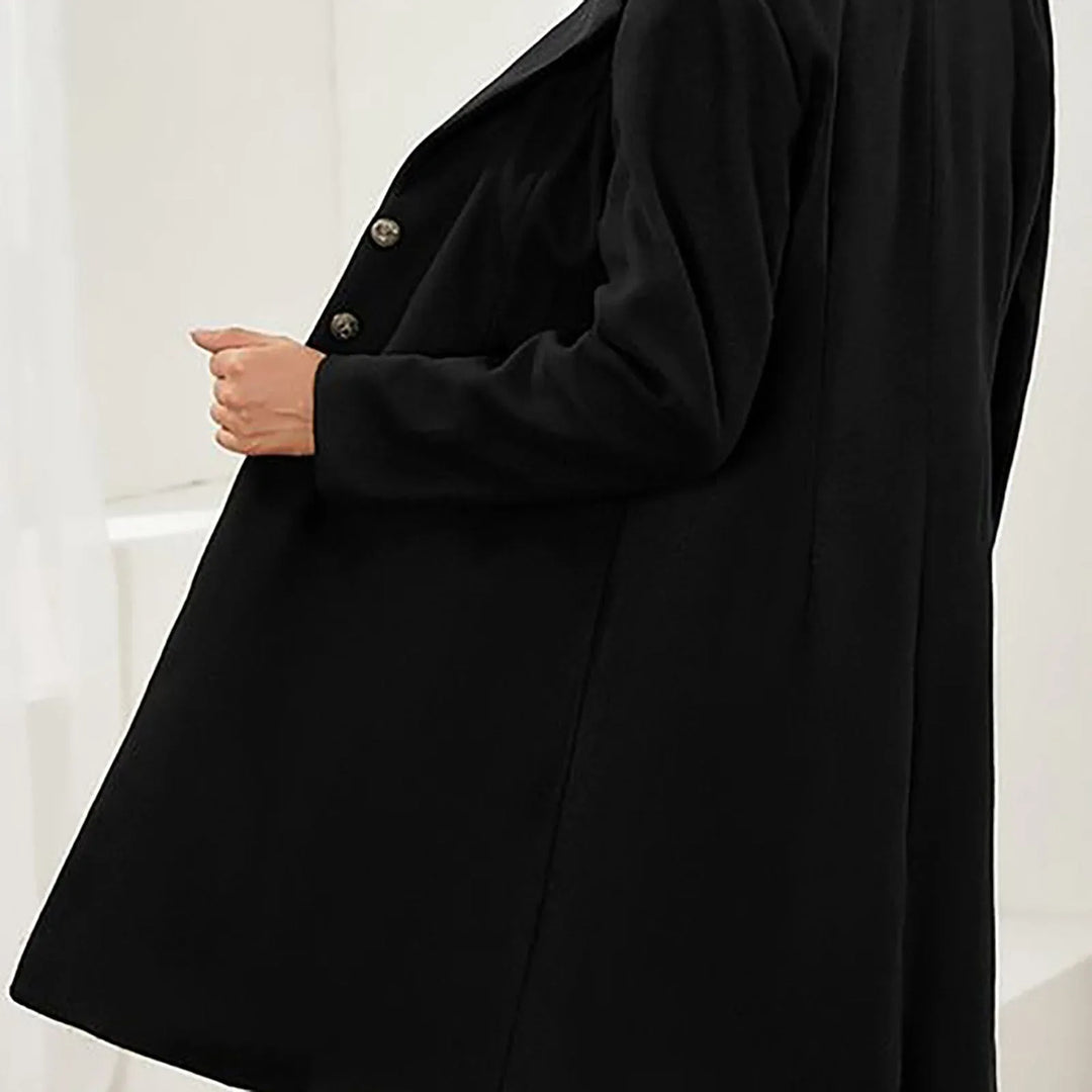 Autumn Wool Trench Coat Women Brushed Tailored Mid Length Coat