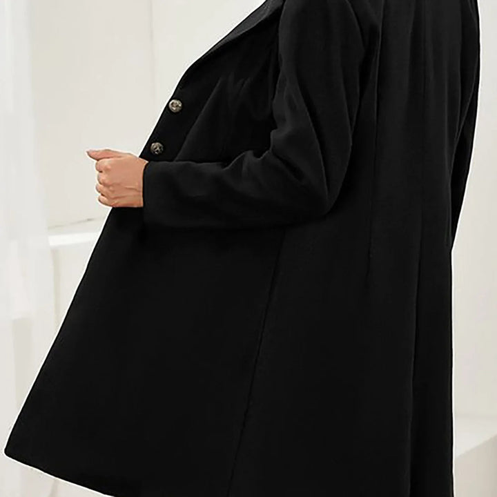 Autumn Wool Trench Coat Women Brushed Tailored Mid Length Coat