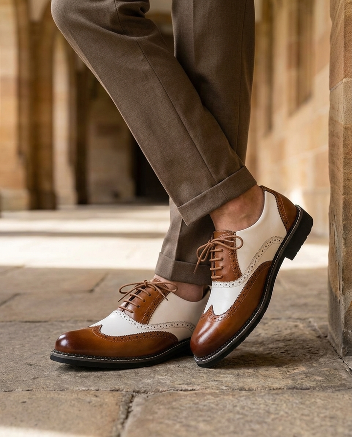 Garrison Leather Brogue Shoes for Men