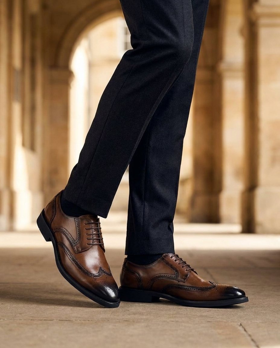 Ironwood Leather Brogue Shoes for Men