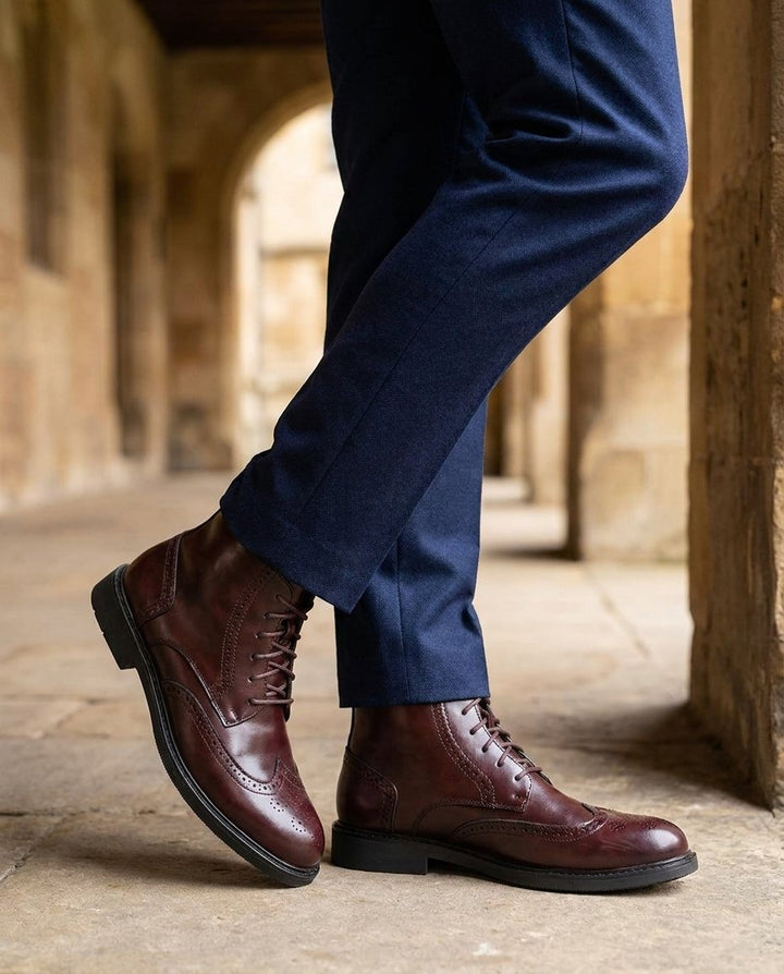 Caldwell Leather Brogue Shoes for Men