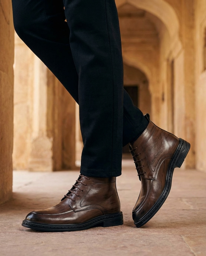 Men's Full-Grain Leather Boots – Durable Everyday Comfort