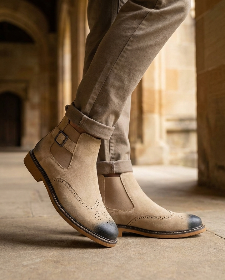 Men's Leather Chelsea Boots – Easy Slip-On Comfort