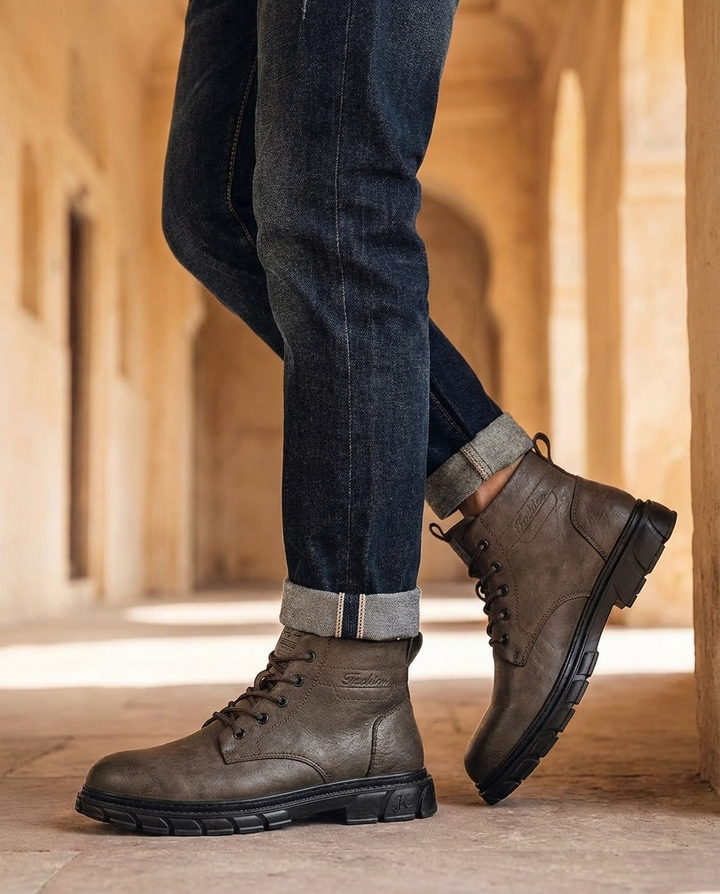 Ridge Leather Boots for Men