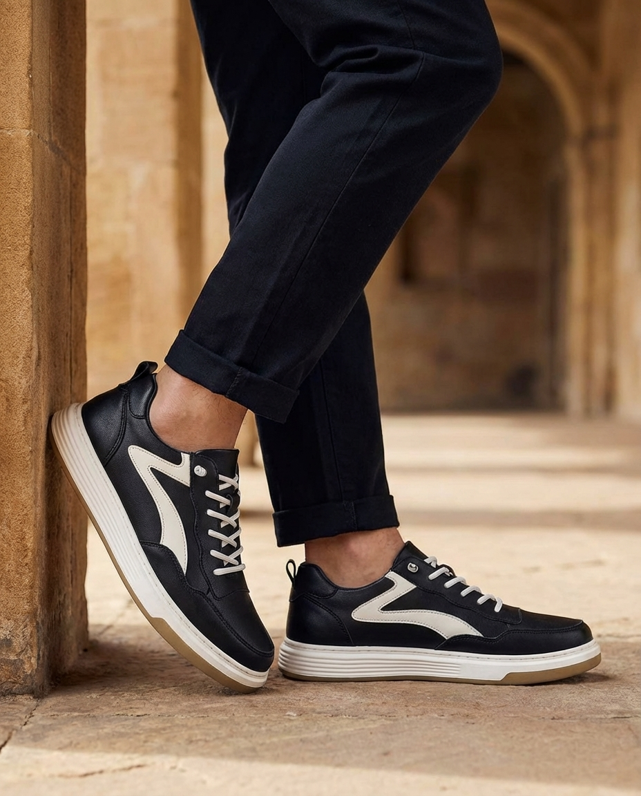 Stride Low Leather Shoes for Men