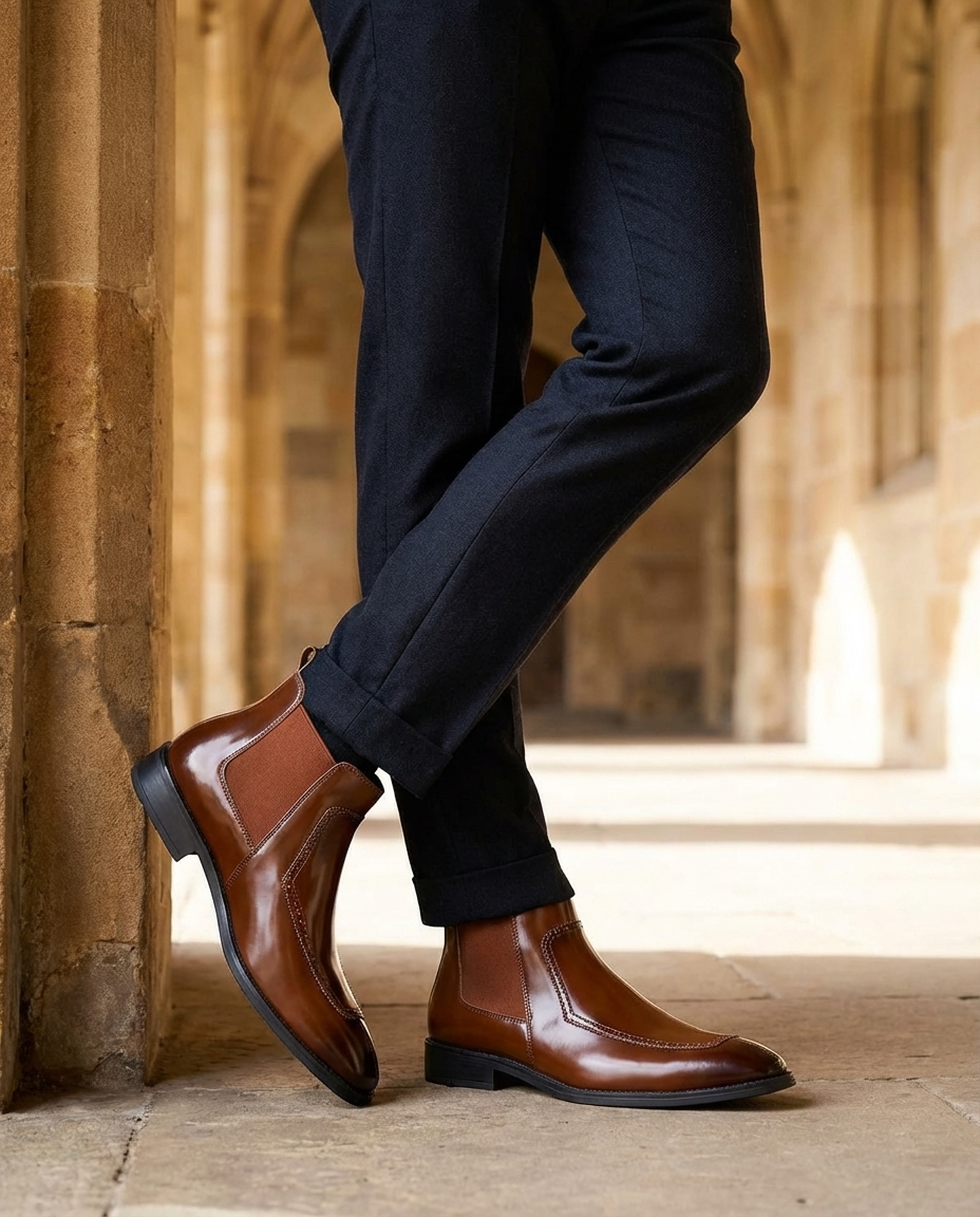 Carver Chelsea Leather Boots for Everyday Comfort