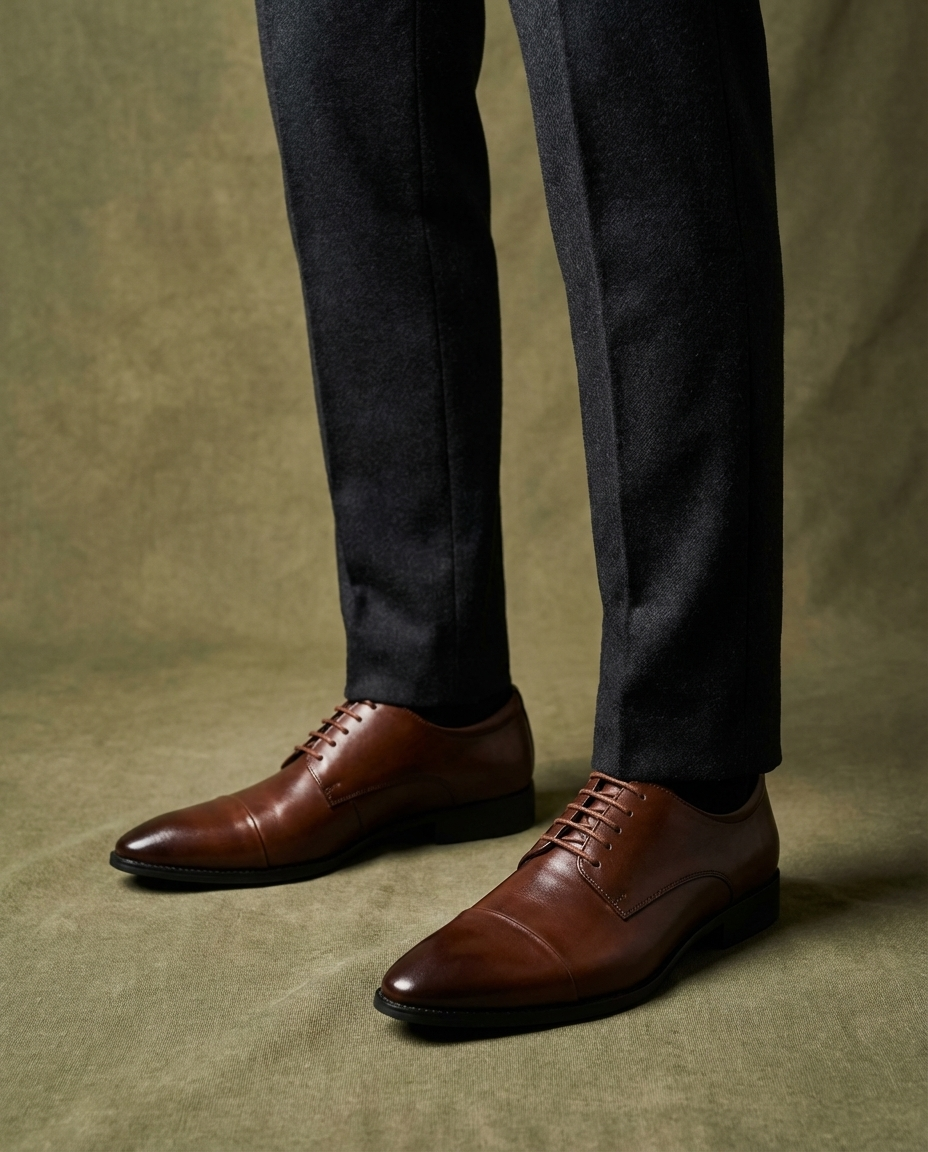 Men's Leather Oxford Shoes – Classic Smart Comfort