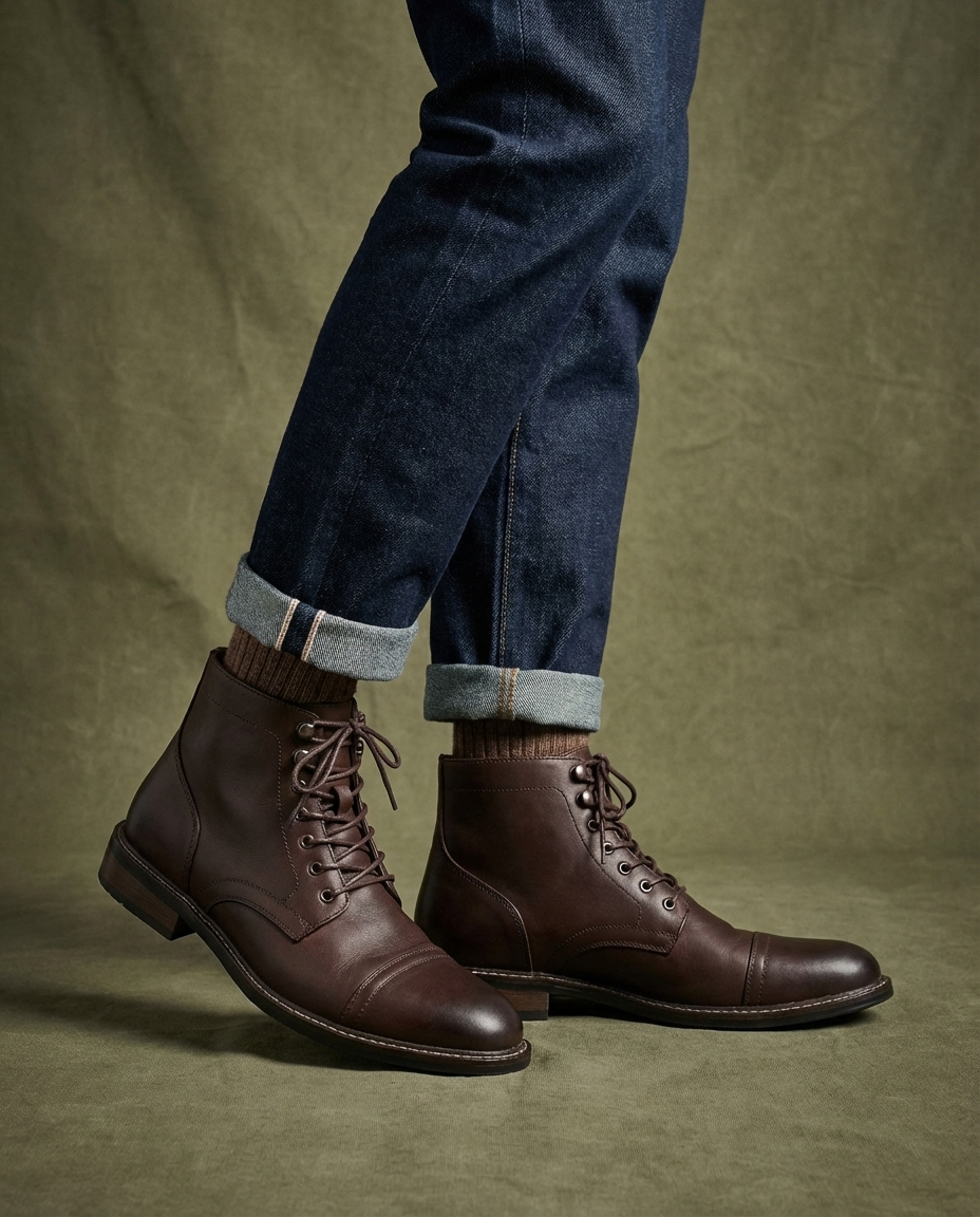 Men's Leather Boots – Rugged Everyday Comfort