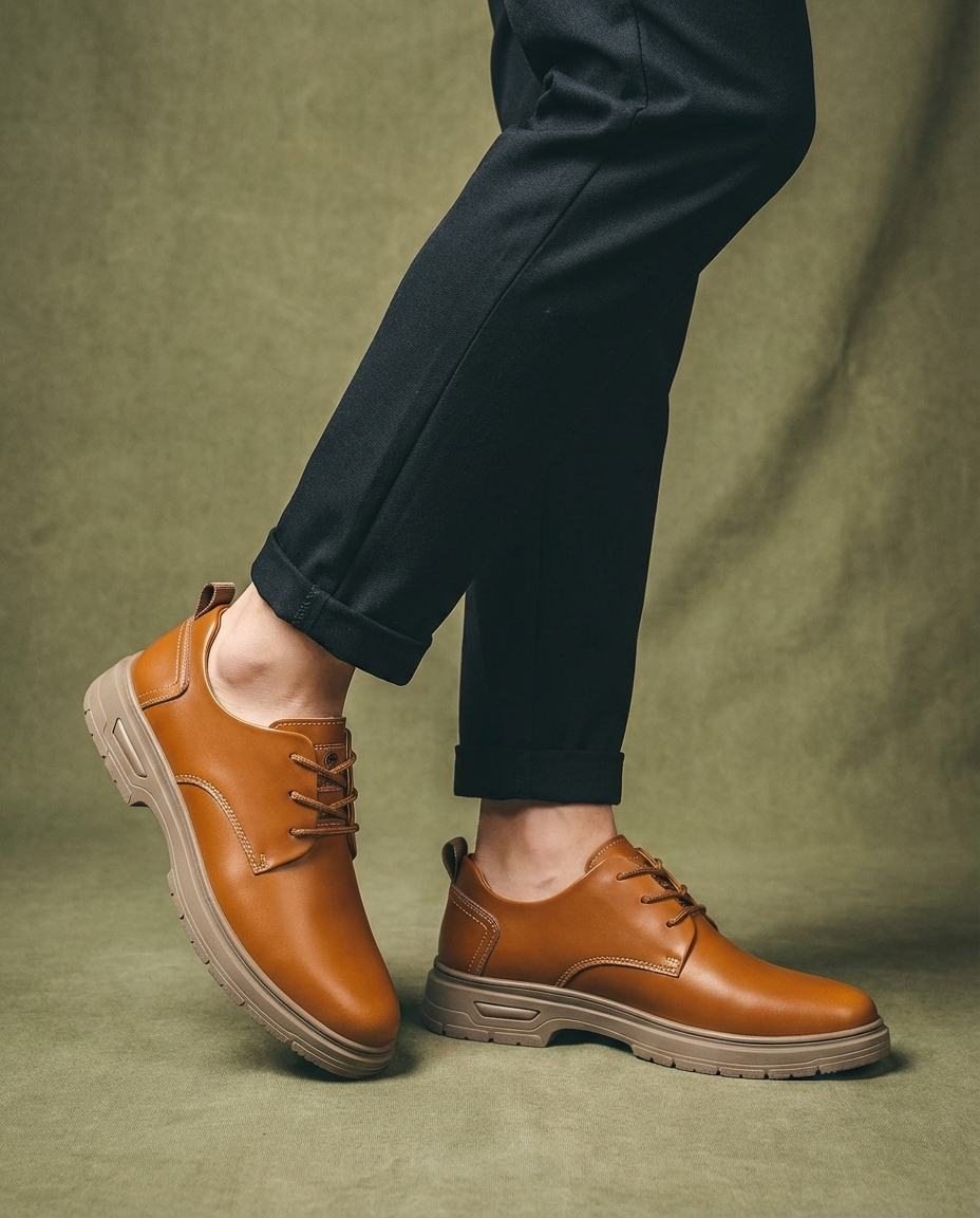 Roamer Leather Derby Shoes for Men