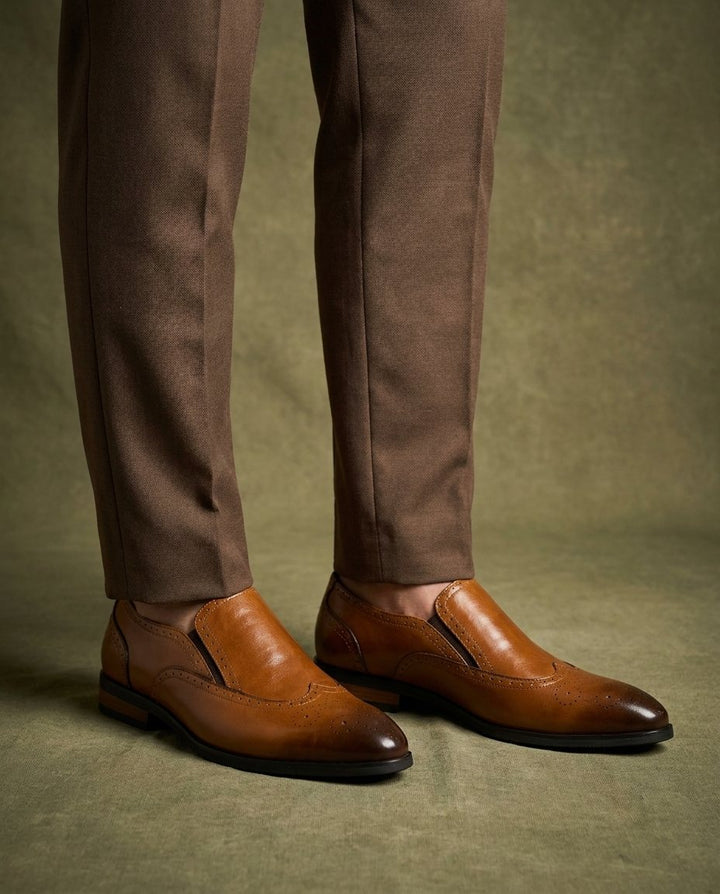 Men's Leather Brogue Shoes for Smart Formal Style