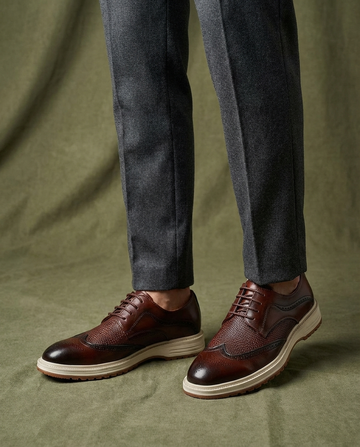 Steadfast Leather Derby Shoes for Men